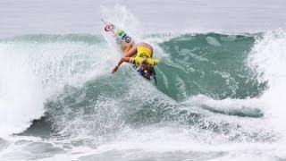 Heat Highlights  Bethany Hamilton Surfing San Diego Supergirl Pro 2013 Oceanside [upl. by Hsakiv]