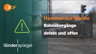 Bahn lässt Schranken offen  Hammer der Woche vom 181123  ZDF [upl. by Aicnelev]