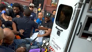 CHAOS as Police take Suspect into Custody after Decomposing Womans Body fount on NYC Sidewalk [upl. by Dayna]