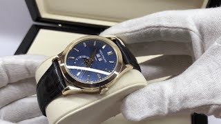 SN 3645 Patek Philippe ref 5396R015 18K Rose Gold Annual Calender Blue Diamond Dial [upl. by Sower]