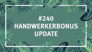 240 Handwerkerbonus Update  Steueraffe [upl. by Yesac]