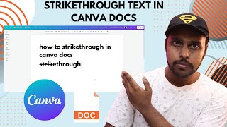 STRIKETHROUGH Text in Canva Docs Like a PRO  how to strikethrough text in canva docs [upl. by Nora153]