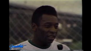 Edson Arantes do Nascimento Pele interview and soccer in 1975 [upl. by Nett93]