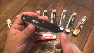 Knife History  Standard Trappers  Cases New Carbon Fiber Trapper [upl. by Anabahs]