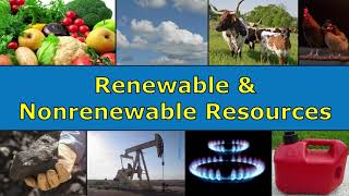 Renewable and Nonrenewable Resources Overview [upl. by Danuloff]