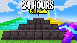 I Played Minecraft Hardcore for 24 Hours STRAIGHT FULL MOVIE [upl. by Enoek]