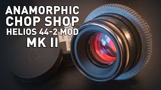 Helios 442 58mm f2 Extreme Mod Mk II  Anamorfake Anamorphic Lens Look [upl. by Shepard]