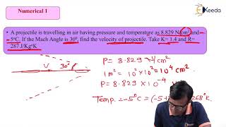 Numerical 1 on Mach Angle  Compressible Flow  Fluid Mechanics 2 [upl. by Nancee]