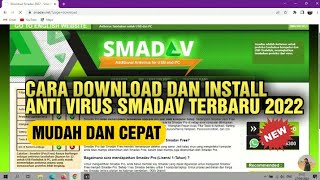 Cara download dan Instal Antivirus Smadav 2022 terbaru  cara download dan install smadav [upl. by Gran]