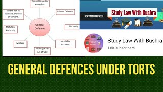 General Defences for an Action Under Law of Torts [upl. by Pisarik]