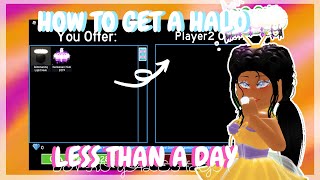 How to GET A HALO in LESS THAN 24 hours In Royale High [upl. by Dene]