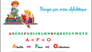 Français CP  classer par ordre alphabétique  premiers pas [upl. by Seema300]