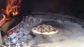 Pizza mit der Feuerschale  Pizzaofen Einsatz [upl. by Swor]