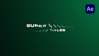 Title Animations Text  After Effects [upl. by Eart697]