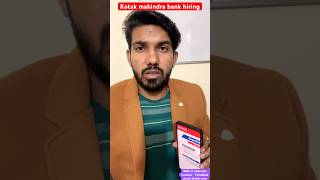 Kotak mahindra bank hiring in Faridabad  walk interview details careeradvisor24 live reels [upl. by Brooke]