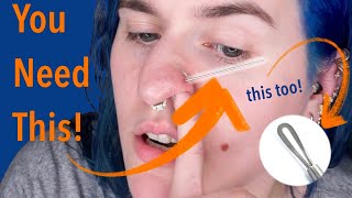 Change Threadless Nostril Jewelry At Home THE EASY WAY [upl. by Fortunio]