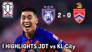 Highlights JDT FC vs KL City FC Piala FA 2023  Gameplay Summary [upl. by Iras471]