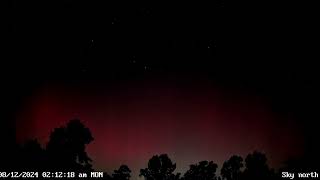 PERSEID METEOR SHOWER LIVE SKY CAMERA RED AURORA [upl. by Noreg]