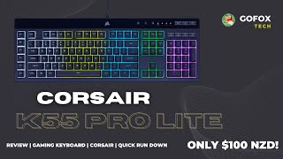 Quick Rundown on the Corsair K55 Pro Lite [upl. by Coughlin977]