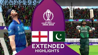 EA SPORTS CRICKET ™ 23  PAKISTAN vs ENGLAND  World Cup 2023  Extended Highlights  Gameplay [upl. by Surbeck]