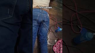 Tens therapy for back pain 🔥 sciatica treatment 👨‍⚕ physiotherapy chiropractic trending shorts [upl. by Ymac760]