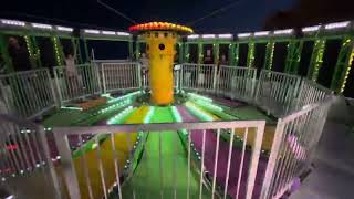 Zero Gravity On Ride at Night at 2023 Coshocton County Fair [upl. by Willet]