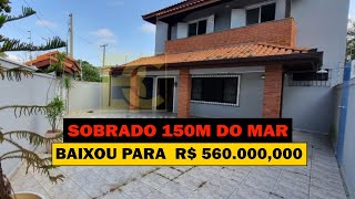 SOBRADO EM ÓTIMA LOCALIZAÇÃO COM 3 DORMITÓRIOS À 150M DO MAR  Peruíbe SP  Litoral Sul [upl. by Bordiuk]