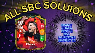 GRANIT XHAKA 97 RATED  ALL 15 MADFUT SOLUTIONS  MADFUT BEST X1 SBC SOLUTION [upl. by Neelat509]