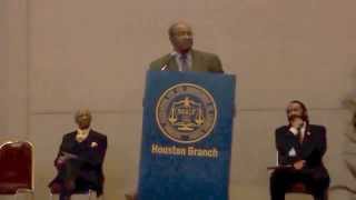 NAACP Houston Branchs President Emeritus  Howard Jeffersons 2015 Instillation Ceremony Speech [upl. by Leavelle]