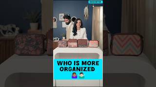 WHO IS MORE ORGANIZED 🤷🏽‍♀️🤷🏻‍♂️ shorts viral sanayairani barunsobti sarun youtubeshorts [upl. by Alleuqahs]