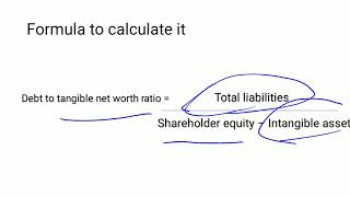 Debt to tangible net worth ratio  explained in Urdu [upl. by Alcot925]