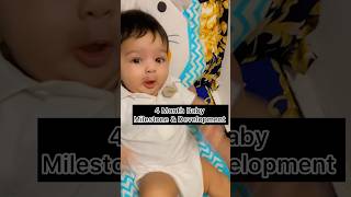 4 Month Baby Milestones amp Developmentgrowth shorts milestone [upl. by Nlycaj]