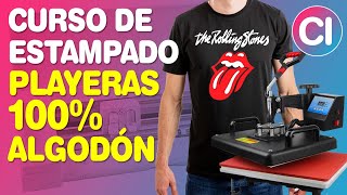 CURSO DE ESTAMPADO  Playeras de Algodón con Vinilo Textil [upl. by Petulah]