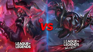 Zed Blood Moon VS Supreme Cells  LOL VS Wildrift [upl. by Sitoiganap]