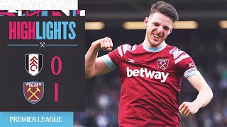 Fulham 01 West Ham  Own Goal Gives The Hammers All Three Points  Premier League Highlights [upl. by Nauqed969]