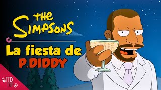 Los Simpson van a las fiestas blancas de PDiddy  Los Simpson [upl. by Ahsemak]