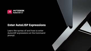 Enter AutoLISP Expressions  Try Whats New in AutoCAD LT 2024 [upl. by Elburr]