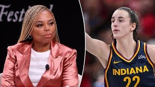 Jemele Hill rips irresponsible headlines on Caitlin Clarks WNBA ratings impact before proving [upl. by Innavoj416]