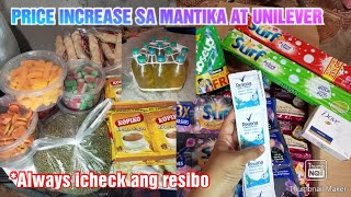 PRICE ALERT PRICE INCREASE SA MANTIKA AT UNILEVER PRODUCTS😲PRICE UPDATE SA MGA DELIVERIES [upl. by Ayotaj]