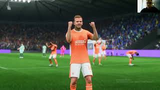 Blackpool vs Stockport My reactions and comments gameplay EA Sports FC 24 [upl. by Ehcsrop]