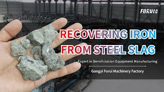 RECOVERING IRON PARTICLES FROM STEEL SLAG GRADE MORE THAN 95 EXPERIMENT [upl. by Lenoel850]