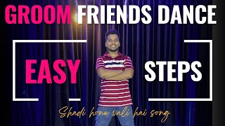 Groom Friends Dance  Wedding Dance Video  Shadi Hone Vali Hai  Wedding Choreography By Neeraj [upl. by Nomaj]