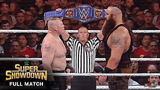 WWE BROCK LESNAR vs BRAUN STROWMAN I EXTREME RULES MATCH [upl. by Necyrb]