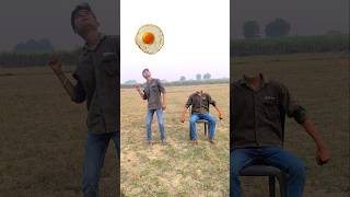 Matching twin brotherr flying body parts vs Eating mango egg amp Catching brown catt funny video [upl. by Nauhs]