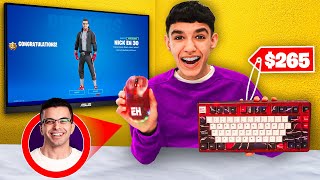 So I Bought Nick Eh 30s NEW Keyboard amp Mouse To Play Ranked Fortnite [upl. by Vallery]