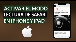 Cómo Activar el Modo Lectura de Safari en iPhone e iPad [upl. by Berlin412]