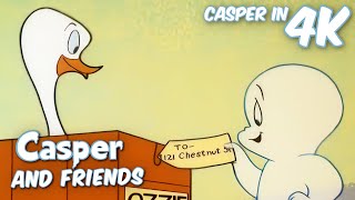 Caspers New Pet Ostrich  Casper and Friends in 4K  1 Hour Full Episode  Cartoons for Kids [upl. by Hsuk]