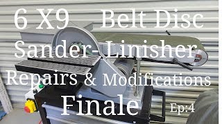 Belt Disc Sander Linisher Repairs amp Modification Finale ep4 [upl. by Novihc]