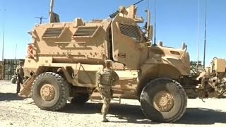 US Army MaxxPro MRAP and MATV armored vehicles based in Afghanistan [upl. by Annayrb]