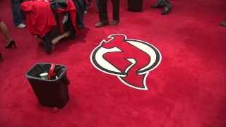 DONT STEP ON THE LOGO  NHL Dressing Room Protocol [upl. by Kiersten217]